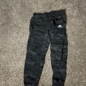 Kids Camo Joggers - Black